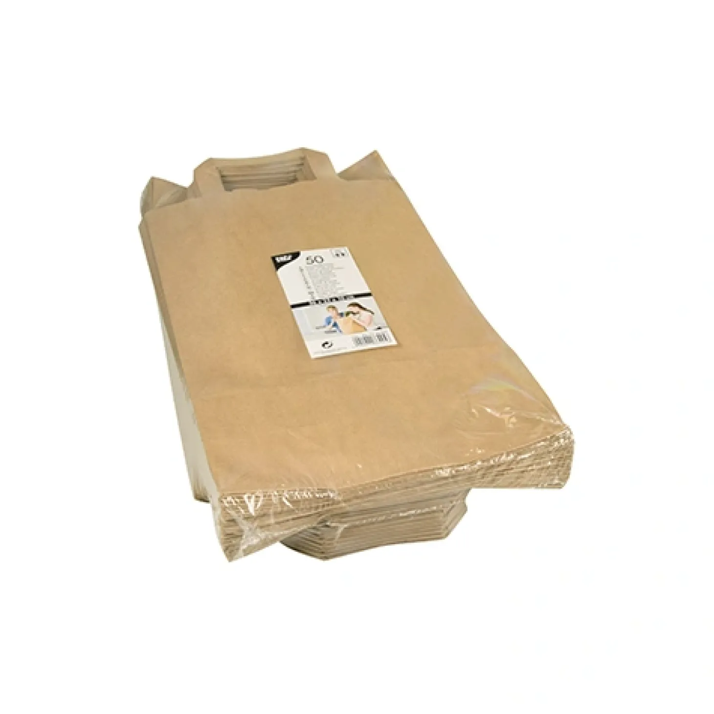 PAPSTAR Tragetaschen, Papier 36 cm x 22 cm x 10 cm braun mit Tragegriff