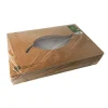 PAPSTAR Transport- und Catering-Kartons, Pappe "pure" 8 cm x 55,7 cm x 37,6 cm braun "100% Fair" mit Sichtfenster aus PLA