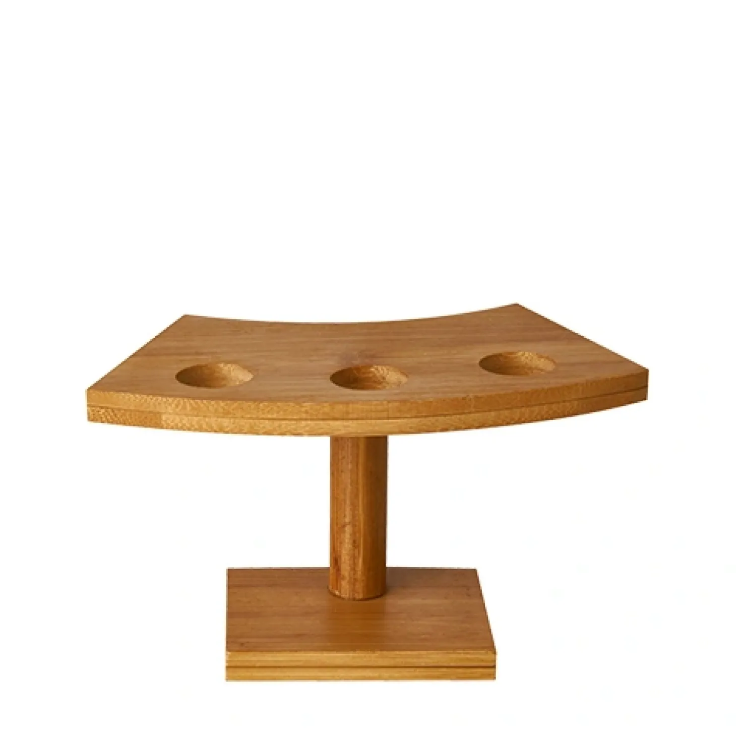 PAPSTAR Tray, Bambus "pure" 9 cm x 16 cm x 7,6 cm für 3 Spitztüten