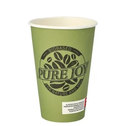 PAPSTAR Trinkbecher, Pappe 0,3 l Ø 8 cm, 11,7 cm grün