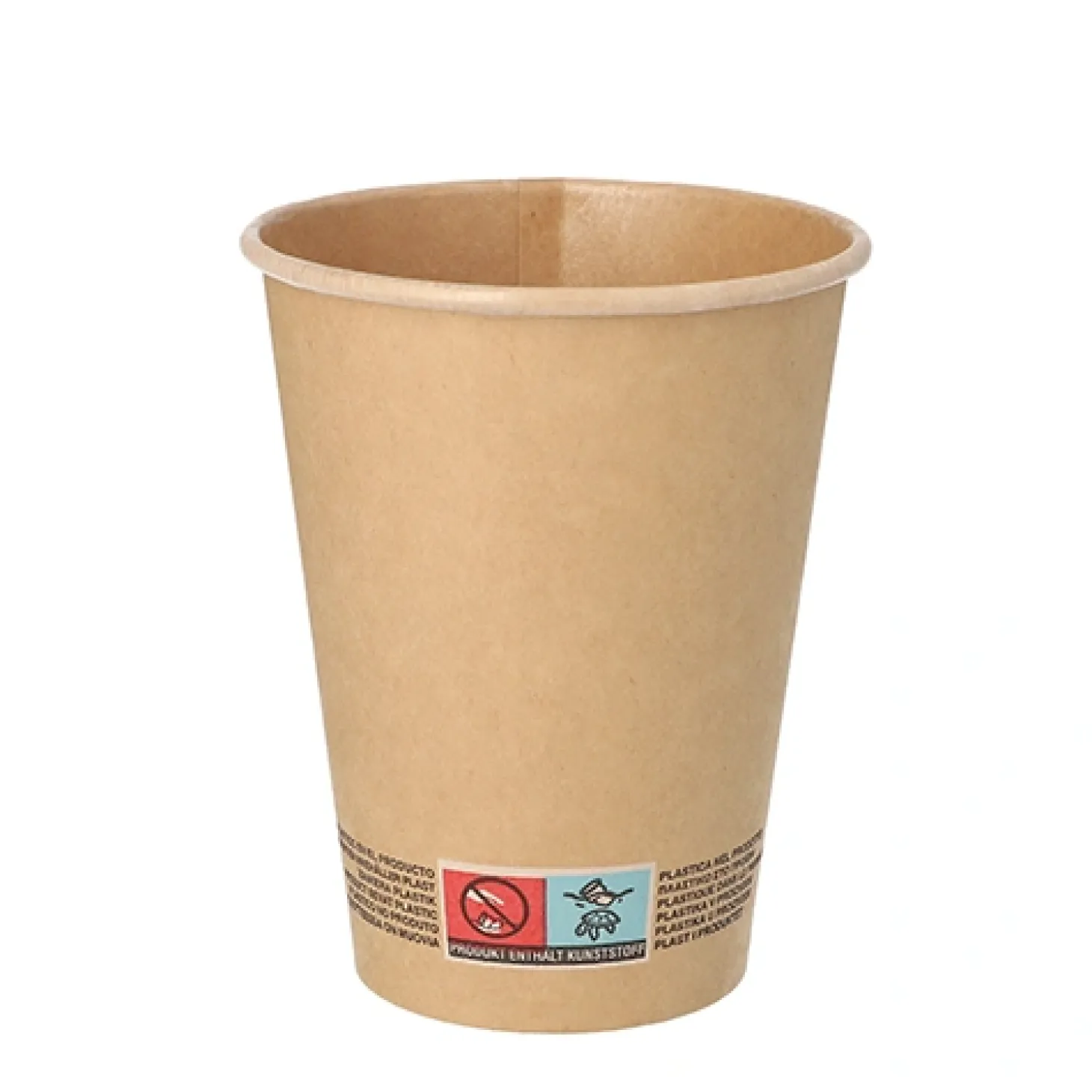 PAPSTAR Trinkbecher, Pappe 0,3 l Ø 9 cm, 11 cm braun