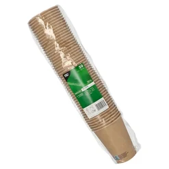 PAPSTAR Trinkbecher, Pappe 0,3 l Ø 9 cm, 11 cm braun