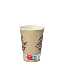 PAPSTAR Trinkbecher, Pappe 0,18 l Ø 7 cm, 9,2 cm taupe 