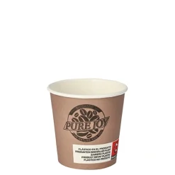 PAPSTAR Trinkbecher, Pappe 0,1 l Ø 6,3 cm, 6 cm lila "Pure Joy", 10 x 20 Stück