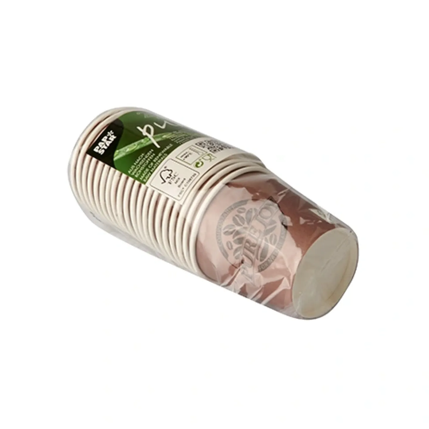 PAPSTAR Trinkbecher, Pappe 0,1 l Ø 6,3 cm, 6 cm lila "Pure Joy", 10 x 20 Stück