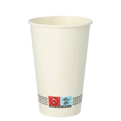 PAPSTAR Trinkbecher, Pappe 0,3 l Ø 8 cm, 11,7 cm weiß