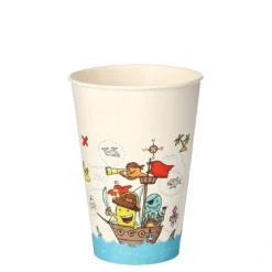 PAPSTAR Trinkbecher, Pappe 0,2 l Ø 7 cm, 9,7 cm "Pirate Crew"