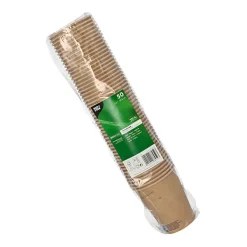 PAPSTAR Trinkbecher, Pappe 0,2 l Ø 8 cm, 9,2 cm braun