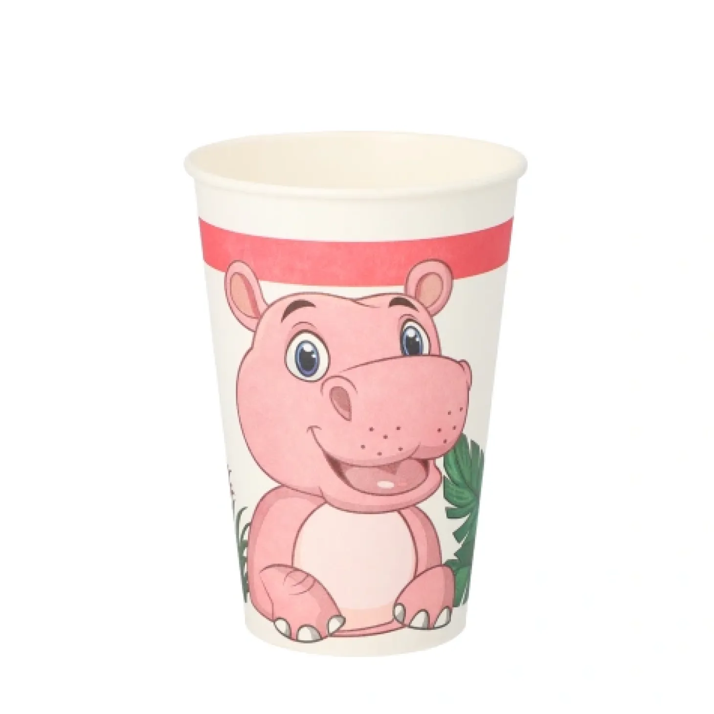 PAPSTAR Trinkbecher, Pappe 0,2 l Ø 7 cm, 9,7 cm "Jungle"
