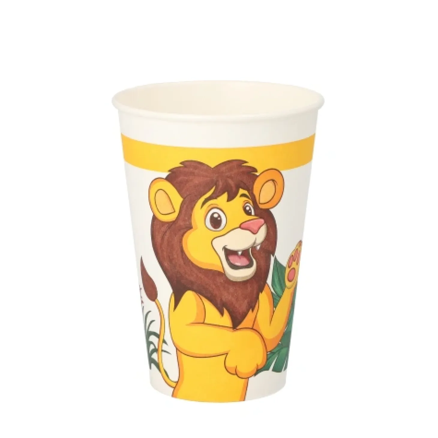 PAPSTAR Trinkbecher, Pappe 0,2 l Ø 7 cm, 9,7 cm "Jungle"