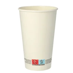PAPSTAR Trinkbecher, Pappe 0,4 l Ø 9 cm, 13,9 cm weiß