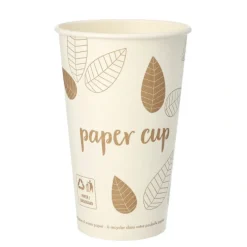 PAPSTAR Trinkbecher, Pappe "pure" 0,4 l Ø 9 cm, 13,9 cm "ZERO"