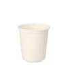 PAPSTAR Trinkbecher Zuckerrohr "pure" 0,1 l Ø 6,3 cm, 6,5 cm weiß für Heißgetränke, 10 x 50 Stück