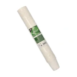 PAPSTAR Trinkbecher Zuckerrohr "pure" 0,1 l Ø 6,3 cm, 6,5 cm weiß für Heißgetränke, 10 x 50 Stück