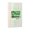 PAPSTAR Trinkhalme, Papier Ø 6 mm, 22 cm farbig sortiert "Stripes" flexibel