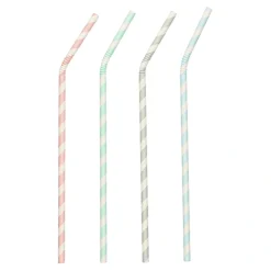 PAPSTAR Trinkhalme, Papier Ø 6 mm, 22 cm farbig sortiert