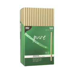 PAPSTAR Trinkhalme Schilf "pure" Ø 7 mm, 20 cm