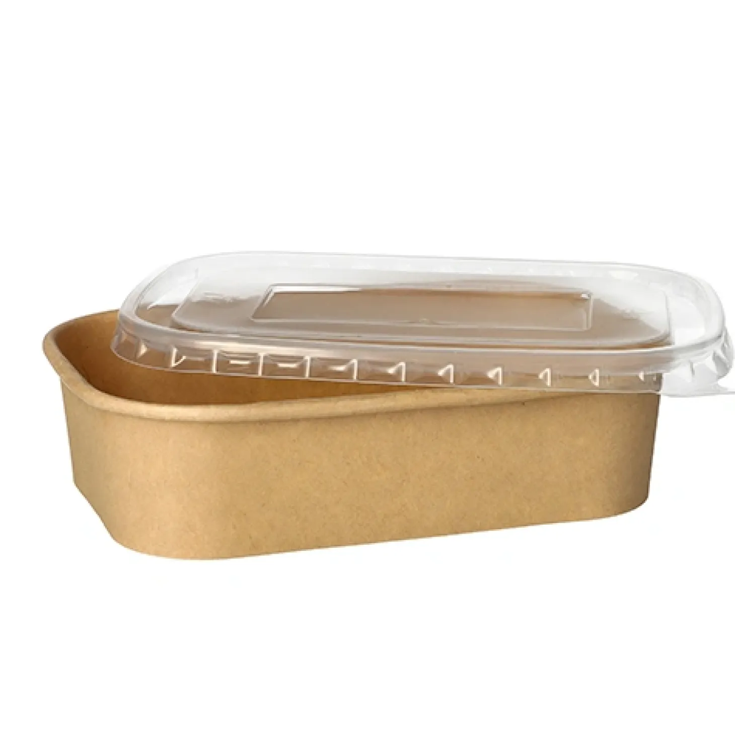 PAPSTAR Verpackungsbecher, Pappe rechteckig 500 ml 4,1 cm x 17,3 cm x 12,3 cm braun