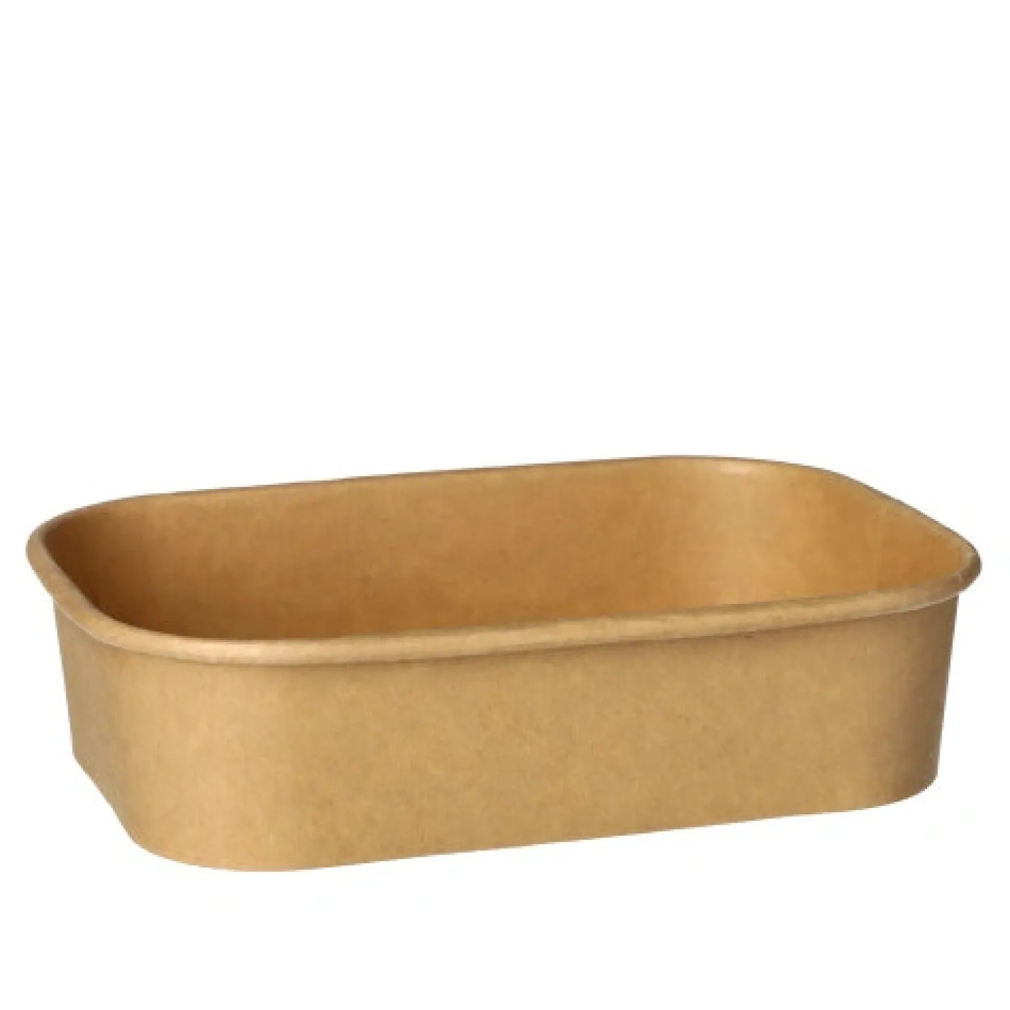 PAPSTAR Verpackungsbecher, Pappe rechteckig 500 ml 4,1 cm x 17,3 cm x 12,3 cm braun
