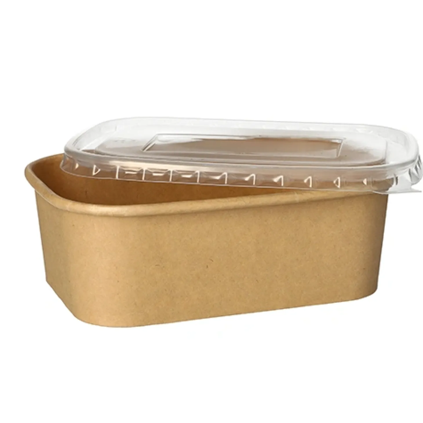 PAPSTAR Verpackungsbecher, Pappe rechteckig 750 ml 5,7 cm x 17,3 cm x 12,3 cm braun