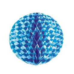 PAPSTAR Wabenball Ø 30 cm "Bayrisch Blau" schwer entflammbar