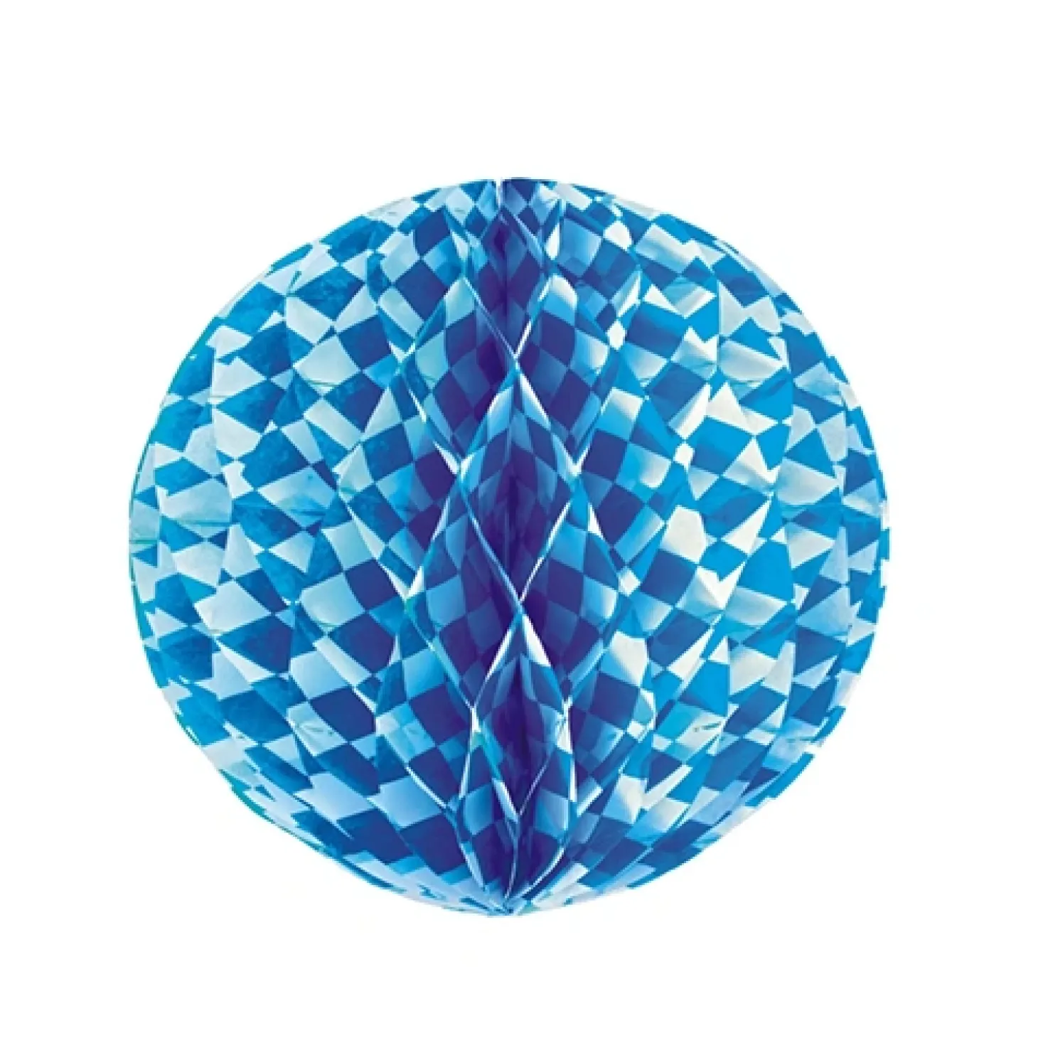 PAPSTAR Wabenball Ø 30 cm "Bayrisch Blau" schwer entflammbar