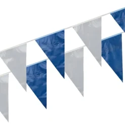 PAPSTAR Wimpelkette, Folie 10 m blau/weiß wetterfest