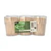 PAPSTAR Zahnstocher, Holz "pure" rund 6,7 cm im Spender
