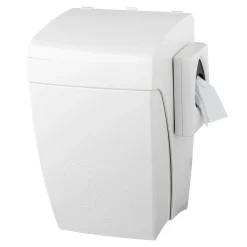PlastiQline Hygiene-Abfallbehälter 8 Liter + Hygienebeutelhalter mit Knie-Bedienung PQHBS