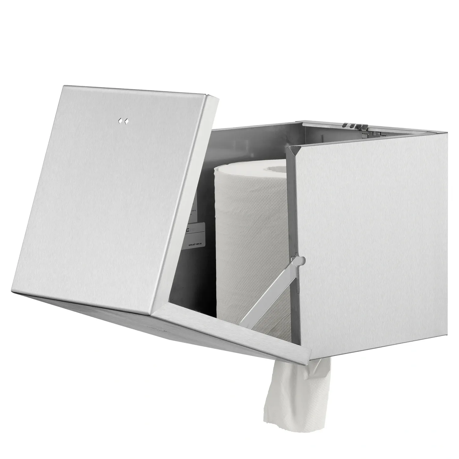 Qbic-line Center-Pull-Spender Midi Edelstahl QCPTL SSL Innenabrollung