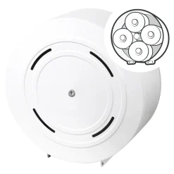 Racon MW KR quattro Toilettenpapierspender Metall weiß für 4 Rollen