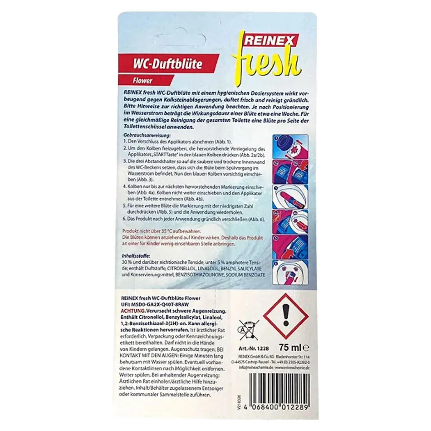 Reinex fresh WC-Duftblüte Dosier-Duftstempel
