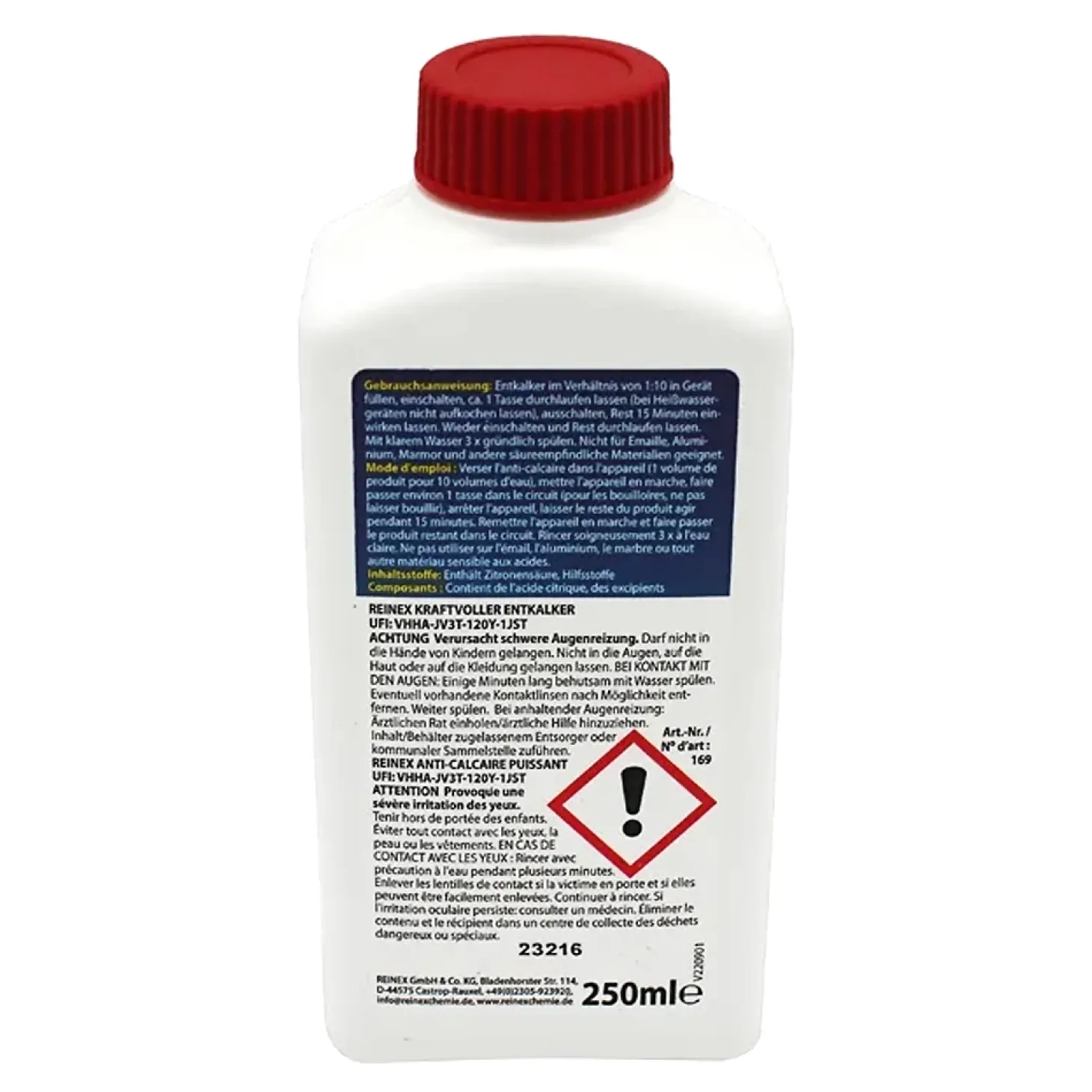 Reinex Kraftvoller Entkalker für Küchengeräte