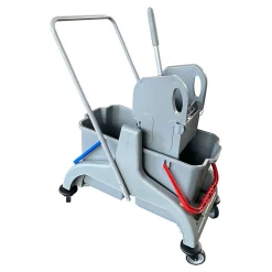 RMV Doppelfahrwagen ECO 2 x 18 Liter, Kunststoff mit Deichsel