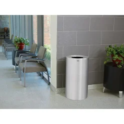 Rubbermaid Atrium Aluminium Abfallbehälter 132 Liter
