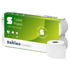 Satino by Wepa Comfort Toilettenpapier MT1, Recycling, 3-lagig, 250 Blatt