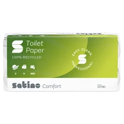 Satino by Wepa Comfort Toilettenpapier MT1, Recycling, 2-lagig, 400 Blatt