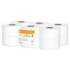 Satino by Wepa HiCycle Toilettenpapier Mini Jumbo hochweiß JT1, 2-lagig, 150 Meter