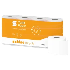 Satino by Wepa HiCycle Toilettenpapier MT1, Recycling, 2-lagig, 400 Blatt, weiß