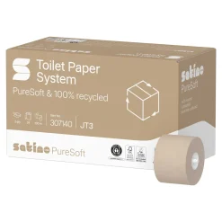 Satino by Wepa PureSoft System-Toilettenpapier JT3, Recycling, 2-lagig, beige, 100 Meter