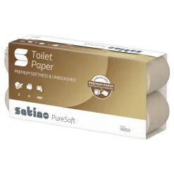 Satino by Wepa PureSoft Toilettenpapier MT1, Recycling, 2-lagig, 400 Blatt