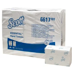 Scott Essential 6617 Papierhandtücher Interfold Z-Falz 20 x 21,2 cm, 1-lagig, weiß