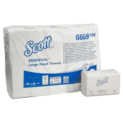 Scott Essential 6669 Papierhandtücher Interfold Z-Falz 20 x 31,8 cm, 1-lagig, weiß