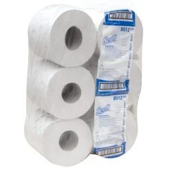 Scott Essential 8512 Toilettenpapier Jumbo Großrolle Recycling, weiß, 2-lagig, 526 Blatt