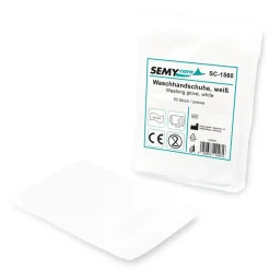 SEMYcare Einmal-Waschhandschuhe Spunlace weiß