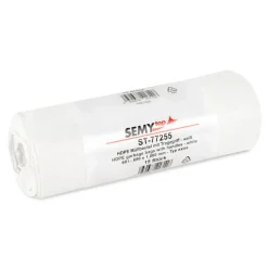 SEMYtop HDPE Müllbeutel mit Tragegriff 60 Liter, weiß, 14 my (Typ extra)