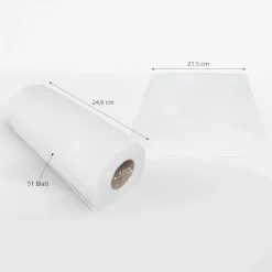SEMYtop Küchenrolle Zellstoff 3-lagig weiß