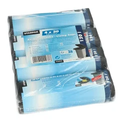 Starpak Auskleidesäcke für Mülltonnen 120 l 110 cm x 90 cm schwarz