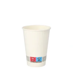Starpak Automatenbecher, Pappe "To Go" 0,18 l Ø 7 cm, 9,2 cm weiß, 25 x 80 Stück