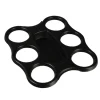 Starpak Becher-Trays, PS 22,4 cm x 24,4 cm x 2,4 cm schwarz für 6 Becher